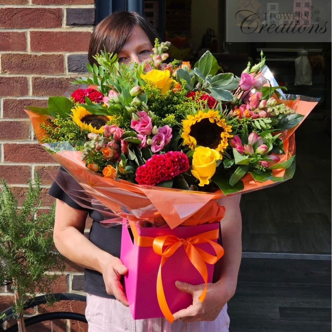 Large sunflower bouquet